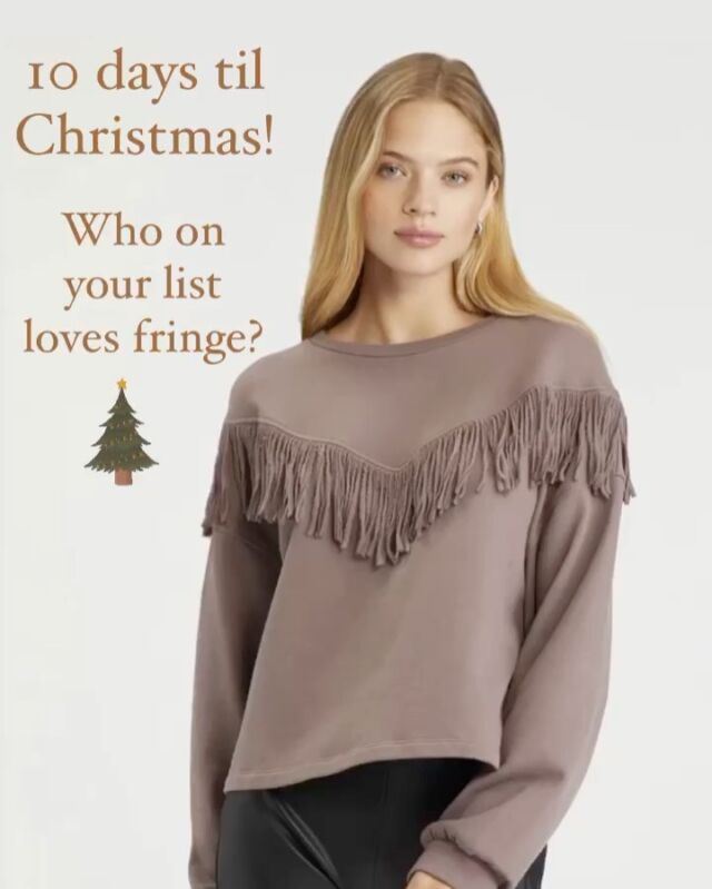 Gift ideas 🎁 #giftideas #giftgiving #uniquegifts #holidayseason #fringe #sweatshirt #love #fun #shoplocal #shopsmall